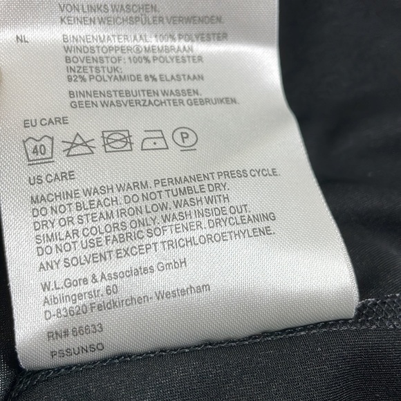 Gore Running Wear Windstopper Soft Shell Women's Small Black and White. - Picture 9 of 11